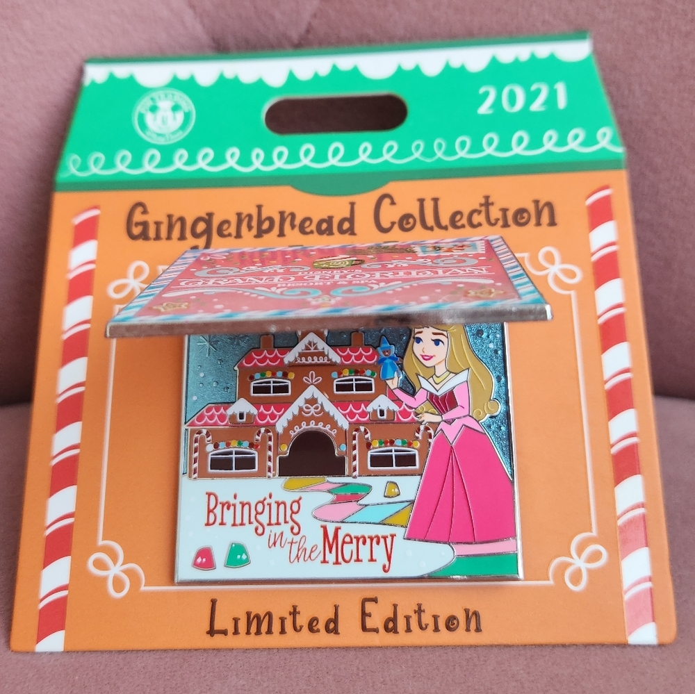 Disney Parks Princess Aurora Grand Floridian Gingerbread Pin NEW